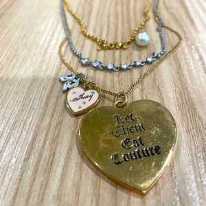Juicy Couture layered necklace